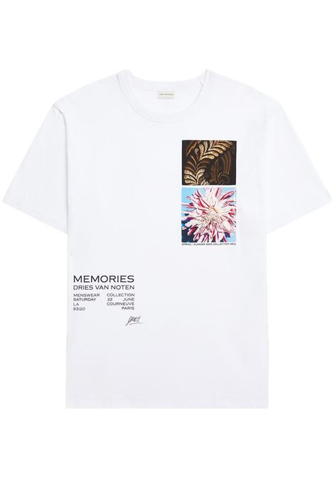 White orchids printed t-shirt Dries van noten - men